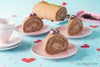 【アレルギー対応・卵・乳・小麦不使用】すこやかチョコレートロールケーキ盛り付けイメージ